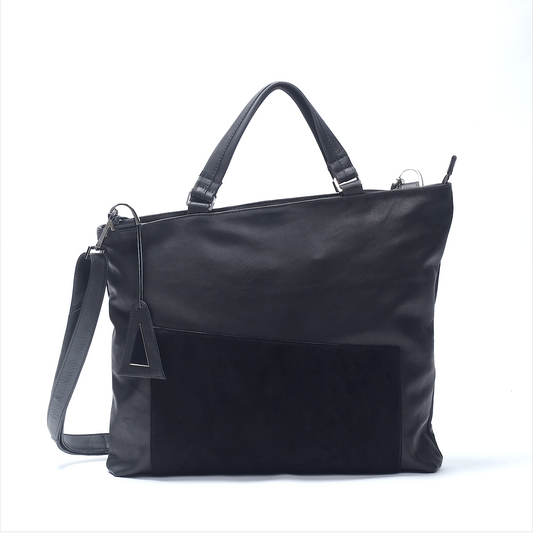 Asymmetric Tote Bag Black
